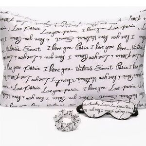 NIB Victoria Secret Satin Sleep Set in Black and White